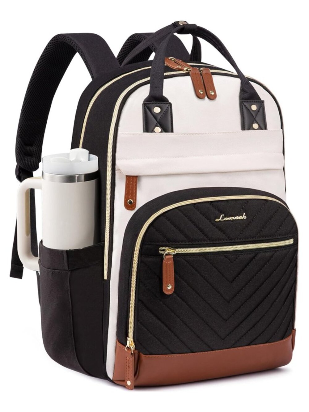 LOVEVOOK Laptop Backpack Water Resistant Nylon 15.6 inch Travel Work